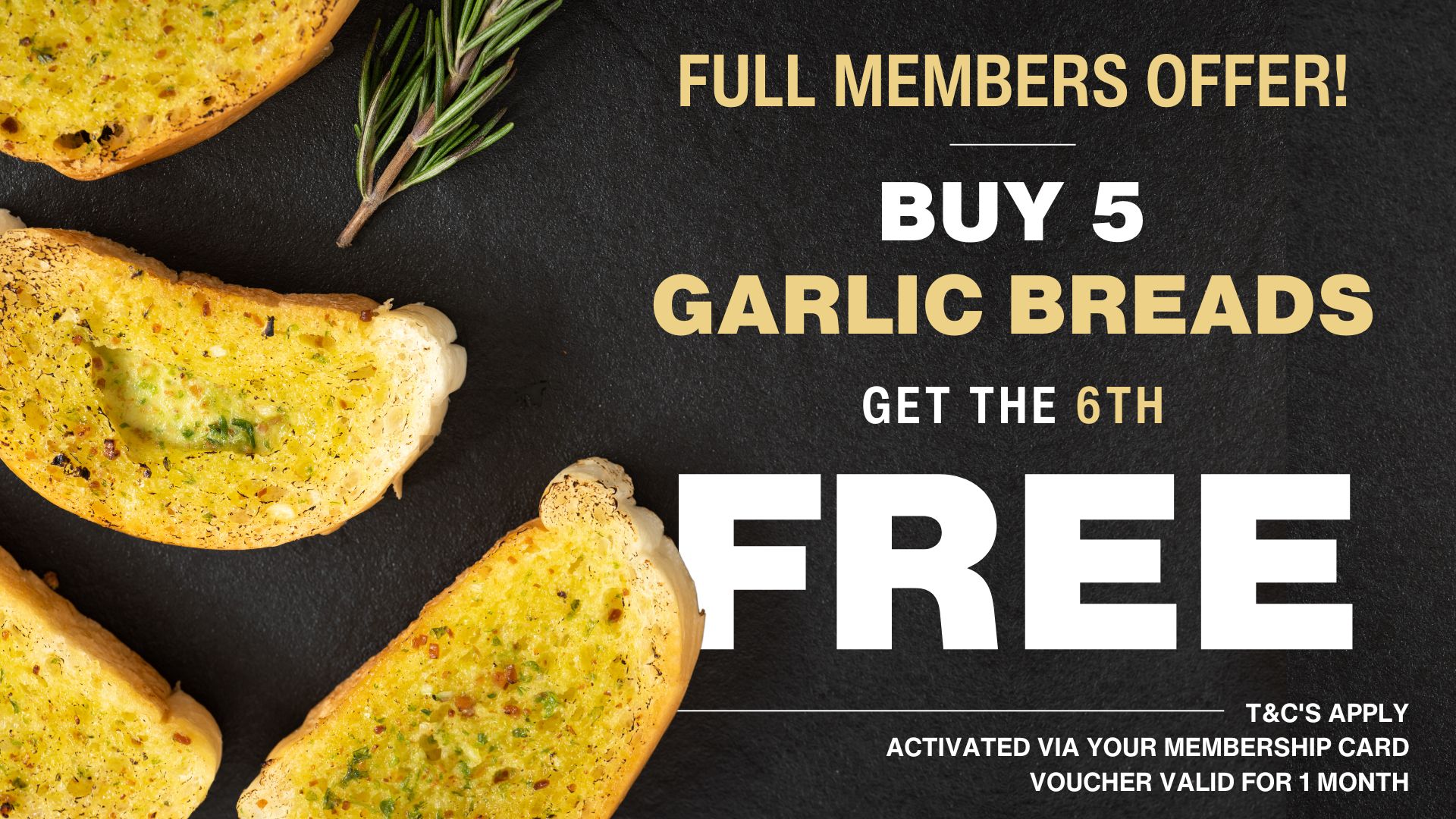 TV – garlic bread special